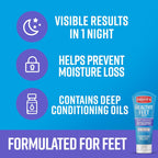 O'Keeffe's for Healthy Feet Night Treatment Foot Cream - 7 oz Tube (1 Pack) - Guaranteed Overnight Relief for Extremely Cracked, Dry Feet, Repairing Skincare, Instantly Boosts and Retains Moisture Levels