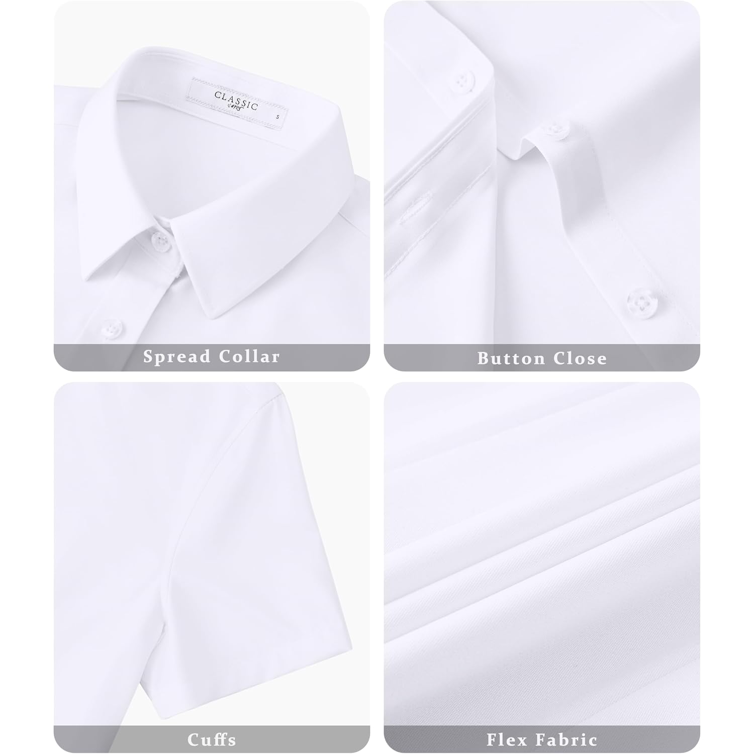 Button Down Shirts For Women Short Sleeve Dress Shirt Stretch Wrinkle Free Business Casual Office Blouse Work Tops
