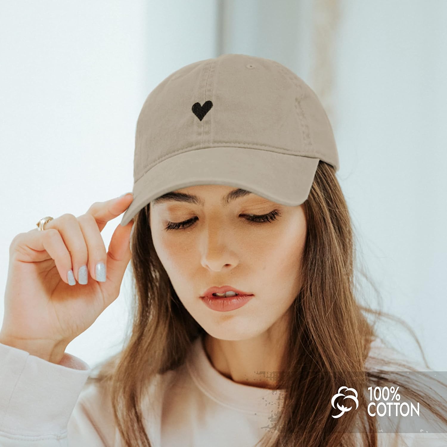 Atticus Poetry Hat, Embroidered Brushed Cotton Women’s Baseball Hat Unisex Fit, Adjustable One Size