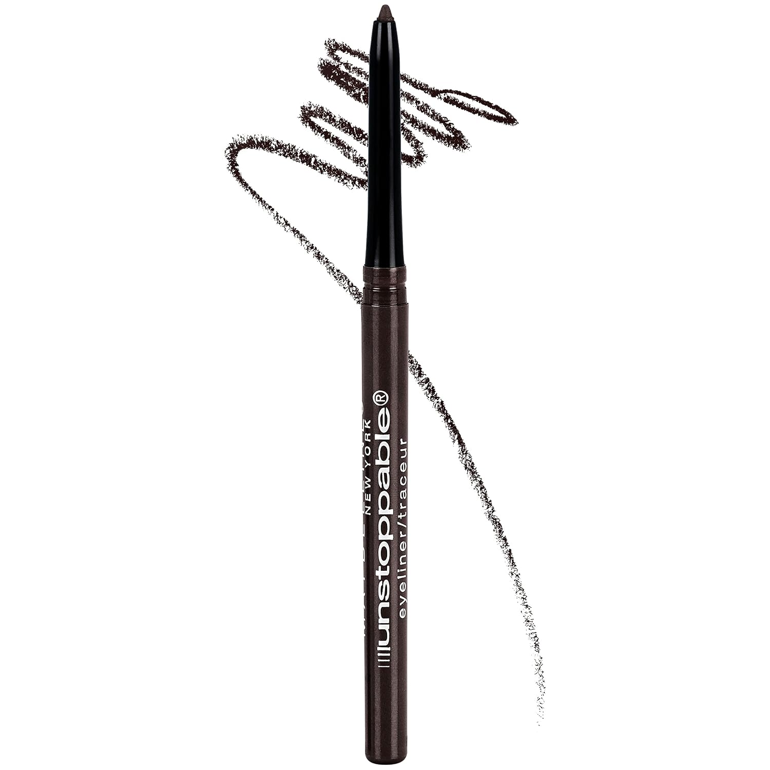 Maybelline Unstoppable Waterproof Mechanical Brown Eyeliner Pencil, Easy To Apply, Smooth Glide, Up To 24 Hour Wear, Espresso