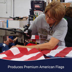 American Flag 3X5 Ft Long Lasting Heavy Duty 420D Polyester Us Flag For High Winds, Tear-Proof Usa Flag With Brass Grommets, Embroidered Stars & Sewn Stripes