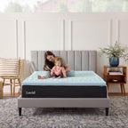Lucid 2 Inch Gel Memory Foam Mattress Topper, Queen Size – 5 Zones – Cooling Gel Infusion – Certipur Certified Foam