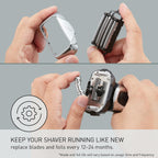 Panasonic Shaver Replacement Outer Foil and Inner Blade Set WES9032P, Compatible with ARC5 5-Blade Shavers ES-LV97-K, ES-LV67-K, ES-LV95-S, ES-LV65-S