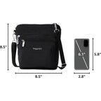 Baggallini Modern Pocket Crossbody Bag For Women, 8.5"X8.5" Handbag Purse With Rfid, Lightweight Water-Resistant