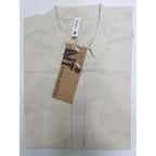 Nitagut Men Henley Neck Long Sleeve Daily Look Linen Shirts