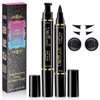 Imethod Eyeliner Stamp 2 Pens Winged Eyeliner Stamp, Perfect Wing Cat Eye Stamp, Long Lasting Liquid Eye Liner, Waterproof & Smudgeproof Makeup