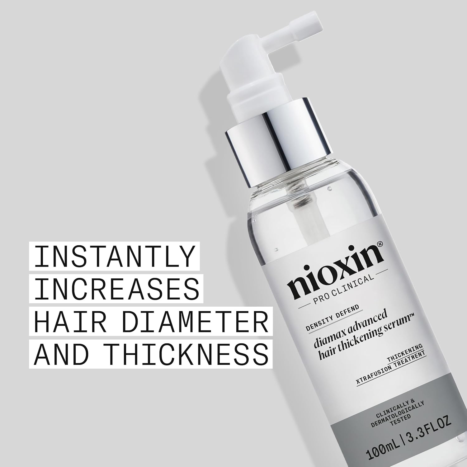 Nioxin Hair Thickening Serum | Night Density Rescue Serum | Density Defend Diamax Advanced | For Thicker, Fuller-Looking Hair | Against Breakage