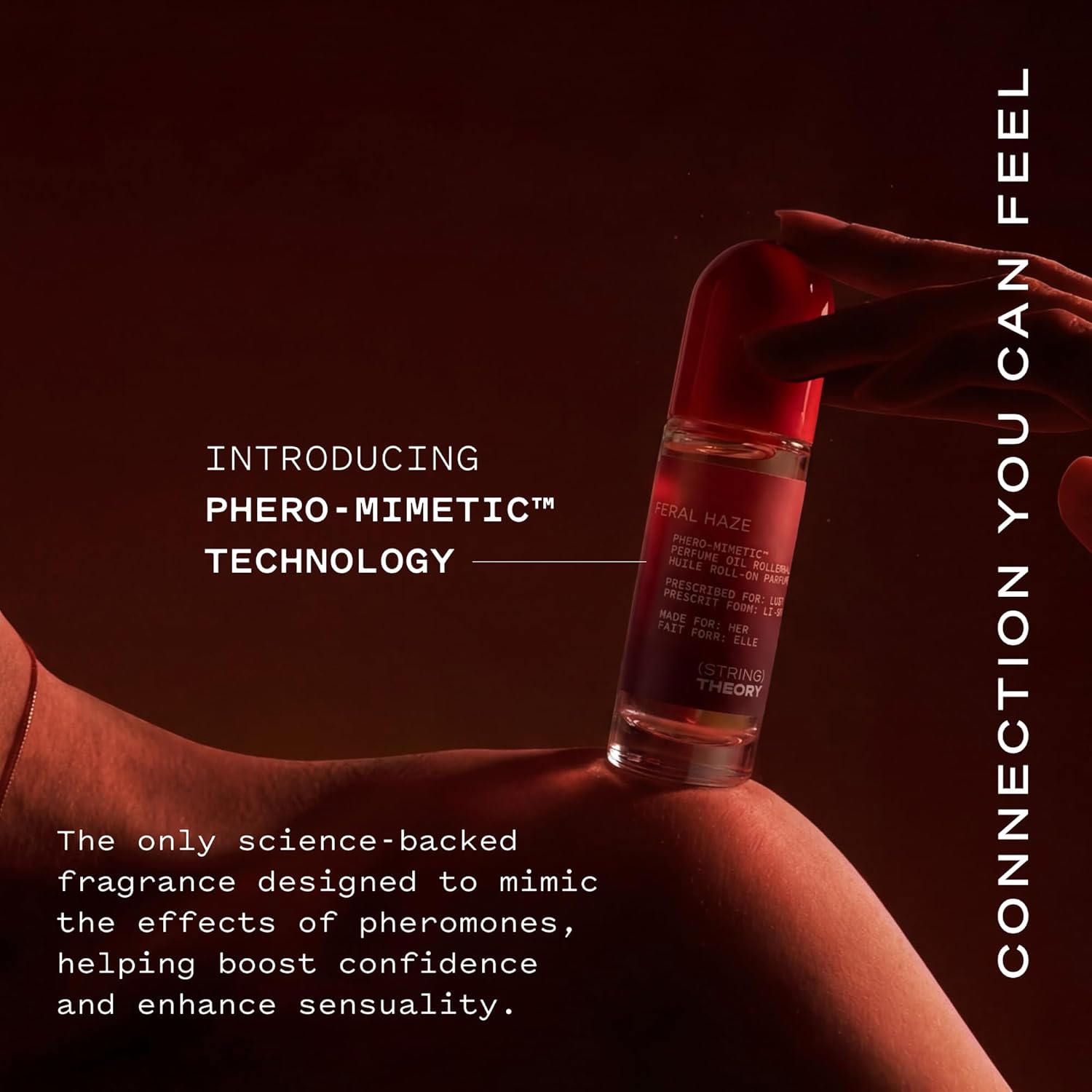 STRING THEORY Pheromone Roll On Perfume Oil for Women - Spicy & Sweet Vanilla Amber Boozy Gourmand Musk - Dark Rum, Vanilla, Creamy Tonka Bean - Long-Lasting Fragrance - Pheromones Phero-Mimetic Oil