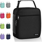Lovoeo Lunch box Lunch bag for men women Insulated Lunchbox Lunch bags for Work Picnic Travel (Black)