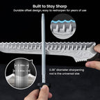 2026 New Upgraded Offset Bread Knife For Homemade Bread, 10.5 Inch Resharpenable Serrated Knife, Ultra-Sharp Sourdough Slicing, Perfect Kitchen Gift, Designed For Cutting Cakes, Fruits & Meat
