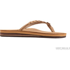 Rainbow Sandals Women’S Double Layer Flirty Braidy Premier Leather W/Single Braided Strap