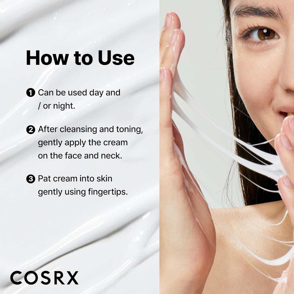 COSRX Snail Mucin 92% Face Moisturizer, 3.52 Oz, Lightweight Moisturing Cream for Soft, Glowy Skin, Korean Skin Care, Korean Moisturizer Face Cream
