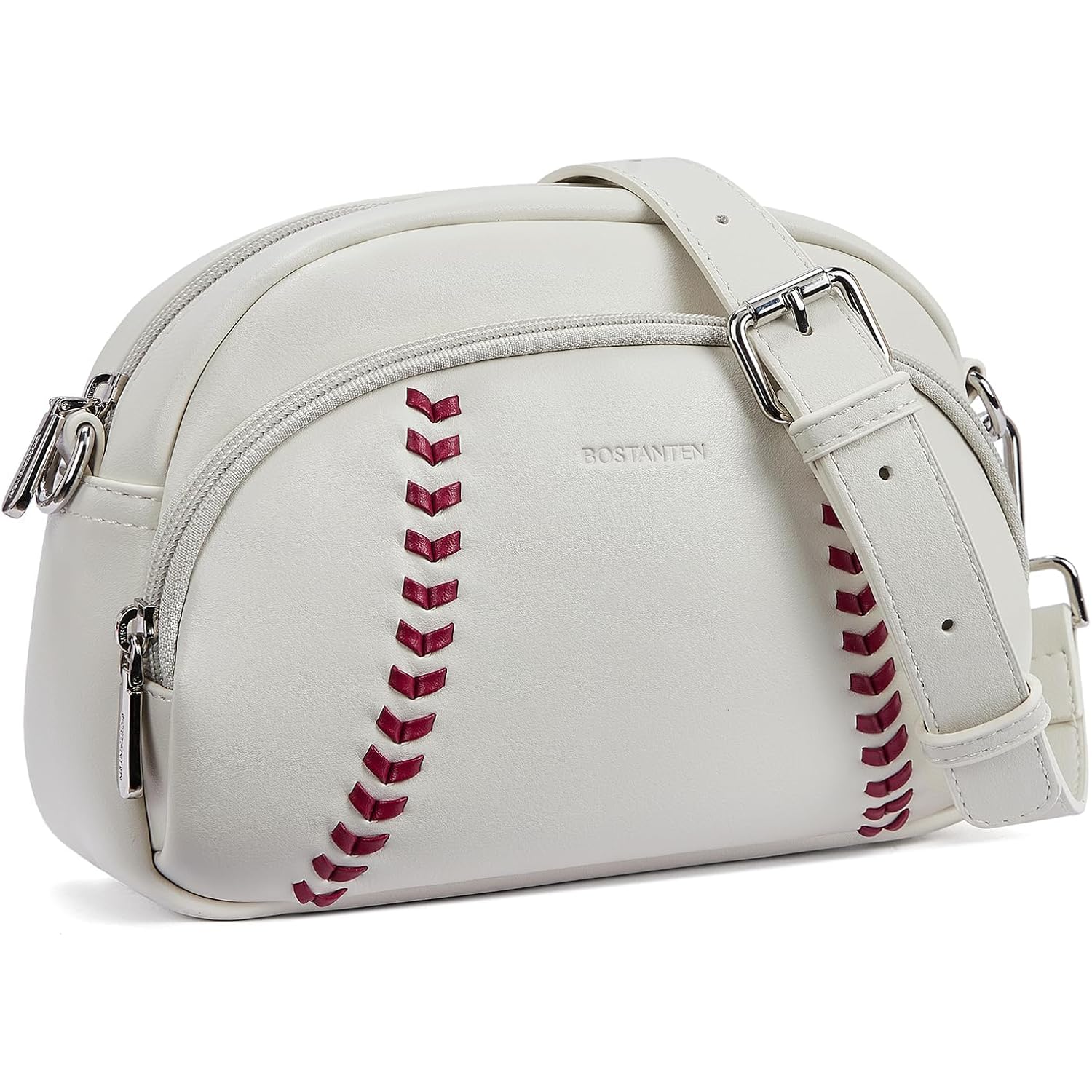 BOSTANTEN Baseball Crossbody Purses for Sport Mom Small Shoulder Bag Vegan Leather Women Handbags for Events