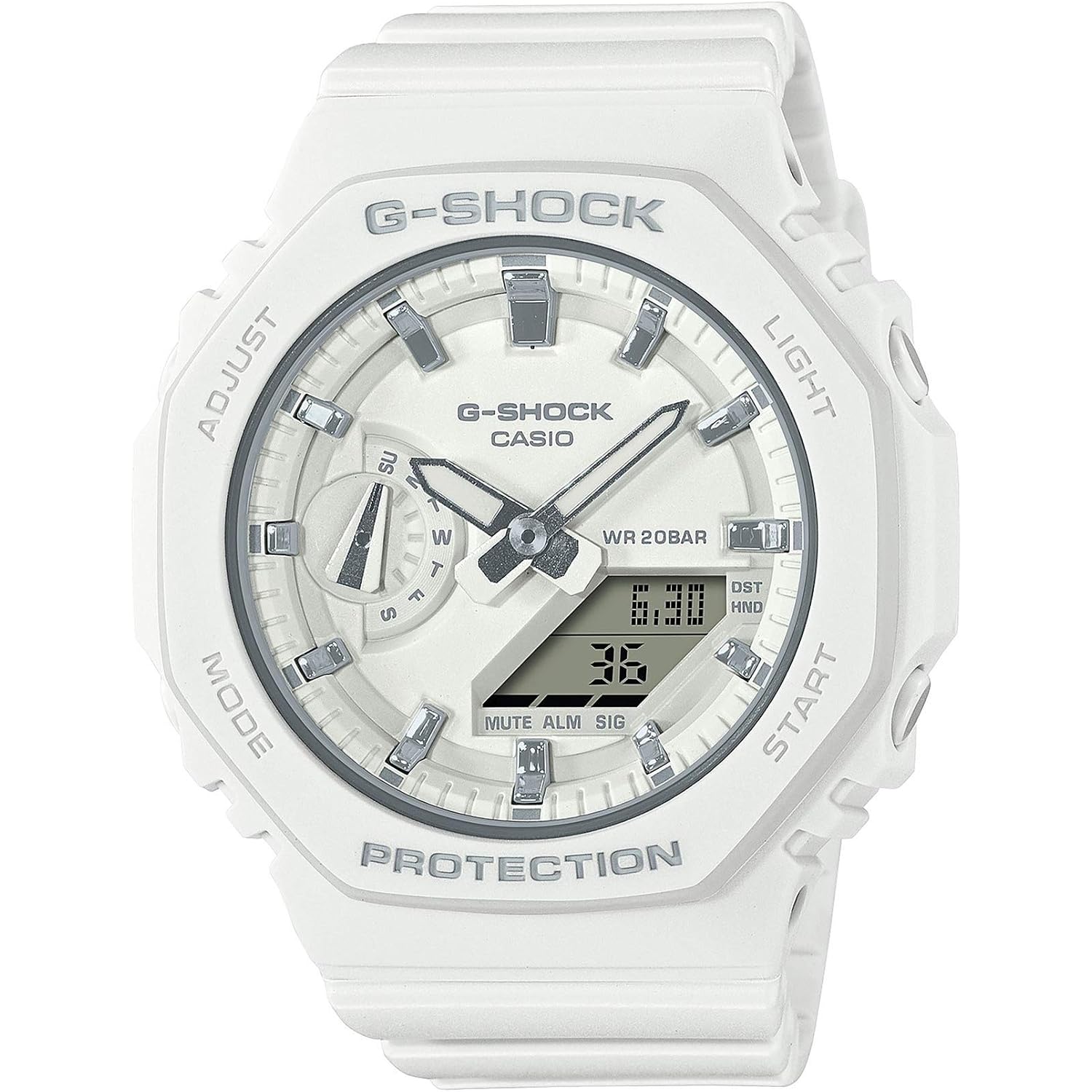 G-Shock Gmas2100-7A White/Silver One Size