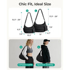 Bagsmart Crossbody Purses For Women With Adjustable Strap Small Puffer Bag | Hobo Bags, Compact Cross Body Bag Fluffy Shoulder Handbags Puffy Pouch