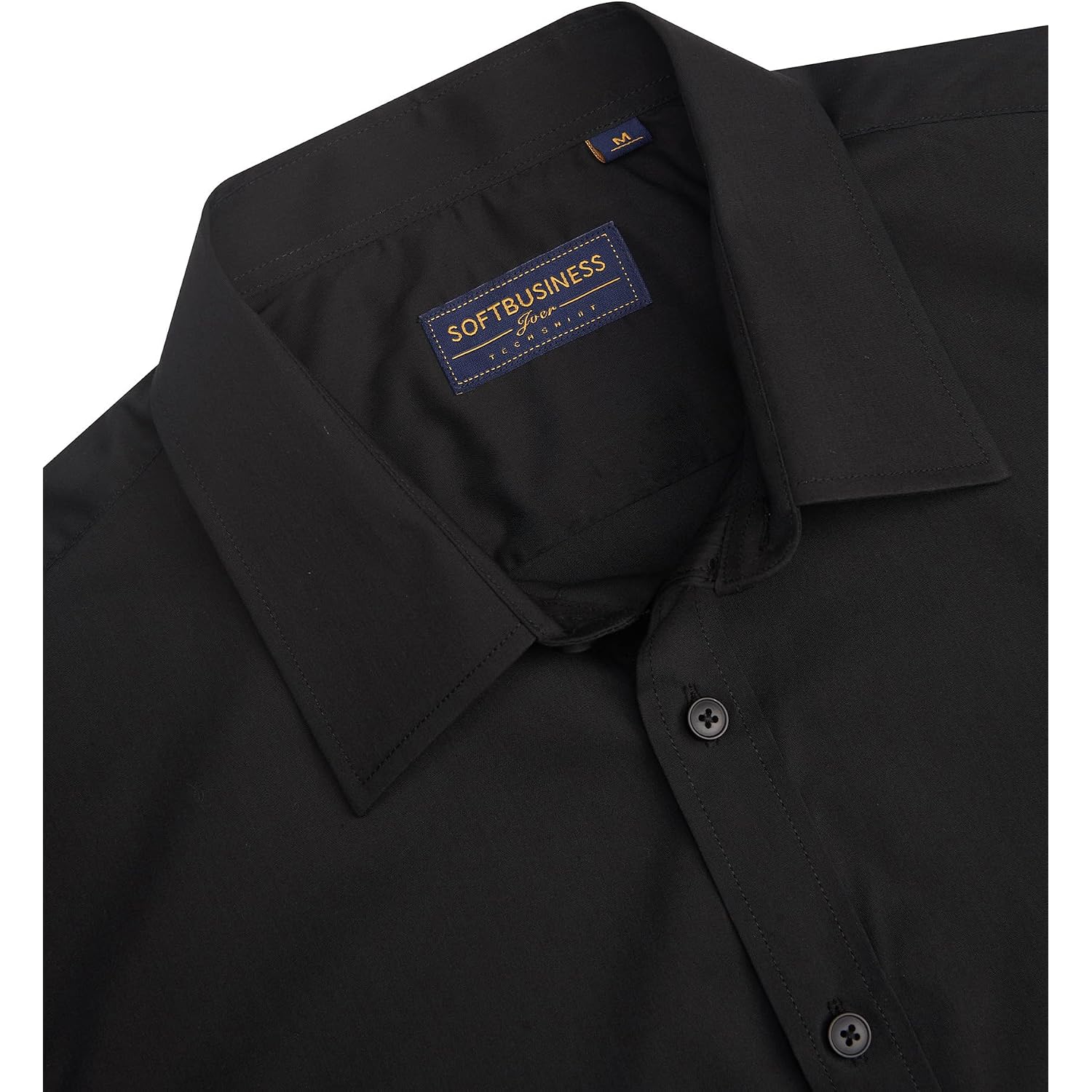 J.Ver Men'S Short Sleeve Dress Shirts Stretch Stain Shield Casual Button Down Shirts Solid Formal Shirt