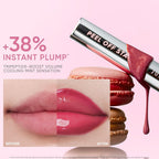 JUDYDOLL Peel Off Stain and Plumping Oil Duo - Long-Lasting Lip Stain with 3D Plumping Gloss, Hydrating and Non-Sticky Formula (#03 Cherry Spark)