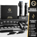Novah® Professional Hair Clippers For Men, Professional Barber Clippers And Trimmer Set, Mens Cordless Hair Clipper For Barbers Haircut Kit Fade