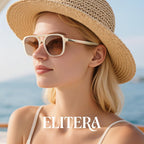 Retro Aviator Sunglasses for Women Men:Polarized Trendy Rectangle Womens Mens Shades Sun Glasses Leopard Brown+black Gray Fade