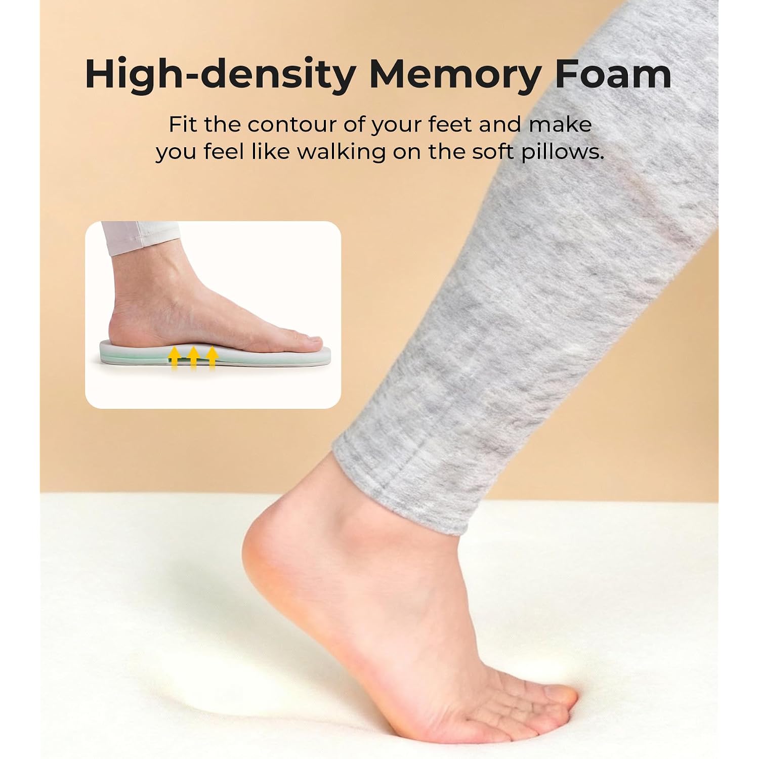Hometop Women'S Fuzzy Curly Fur Memory Foam Loafer Slippers With Polar Fleece Lining