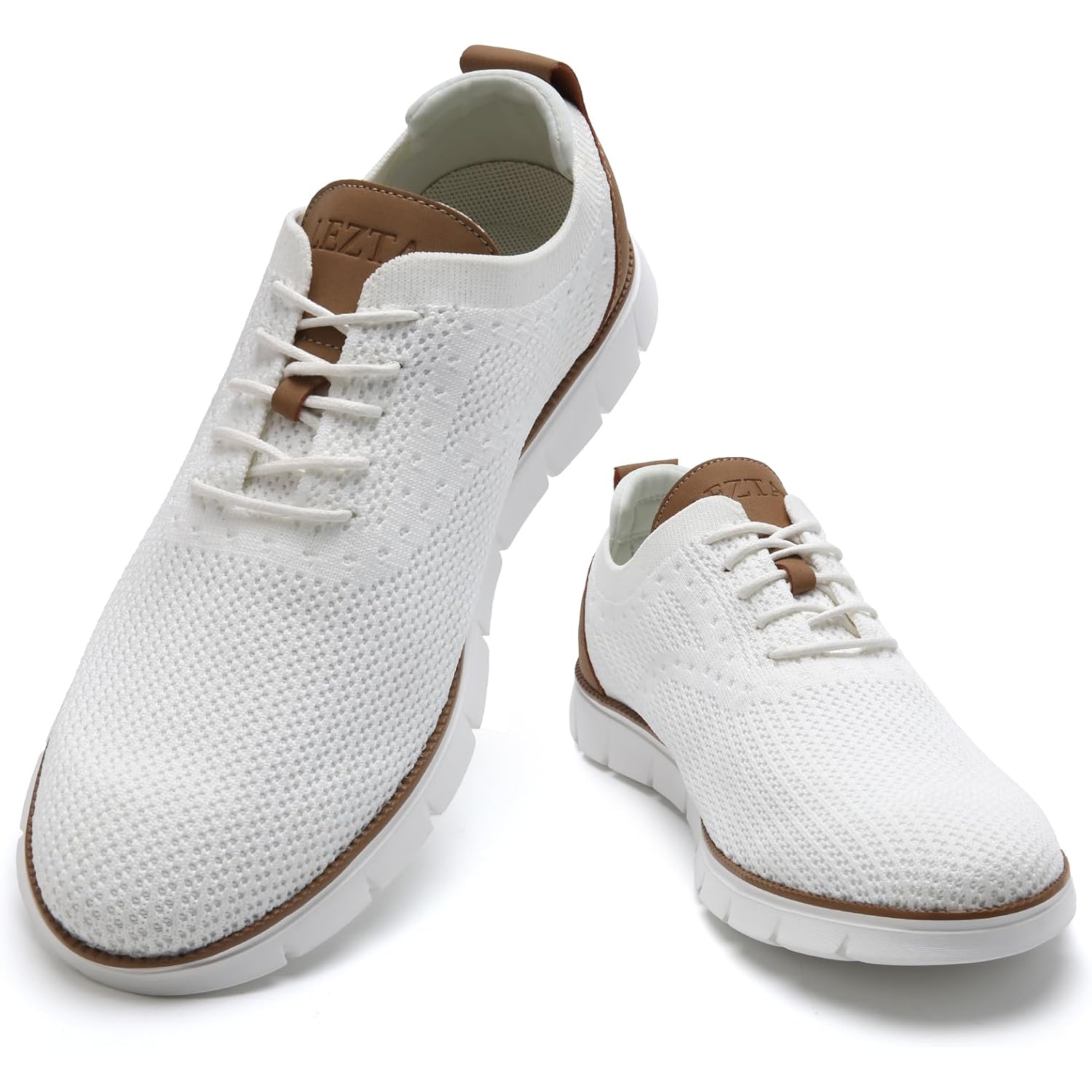 Men'S Casual Dress Oxfords Sneakers Business Mesh Breathable Lightweight Walking Shoes Tennis Comfortable