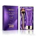 Body Coverage Perfector With Brush - Waterproof Leg & Body Makeup For Skin Imperfections & Uneven Tone, Transfer-Resistant Natural Finish Concealer, Flawless Looking Legs (Natural Radiance)