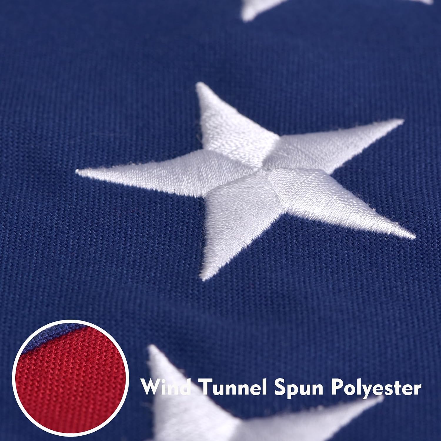 American Flags For Outside 3X5, Heavyduty Spun Polyester American Flag For High Wind Outdoor, Uv Protected/Sewn Stripes/Embroidered Stars/Brass Grommets, Us Flag Built For The Toughest Conditions (3X5 Foot)