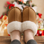 Women'S Fuzzy Memory Foam Slippers Fluffy Winter House Shoes Indoor And Outdoor
