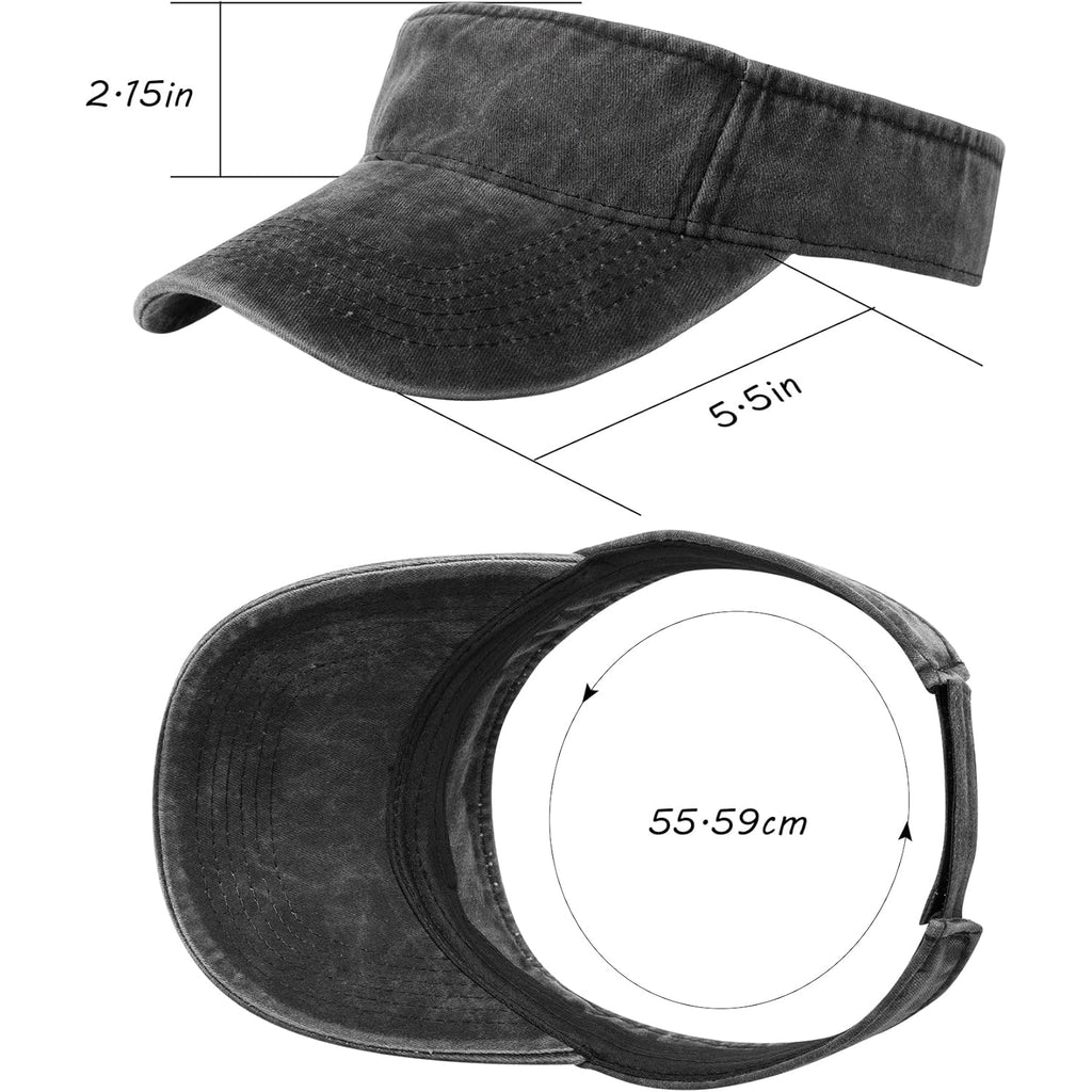 Geyoga 4 Pieces Adjustable Sun Visor Sport Hats for Women Golf Cap Sport Wear Athletic Hat for Men