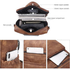 Cluci Backpack Purse For Women Travel Backpack Large Leather Fashion Designer Lady Shoulder Bag With Tassel Brown