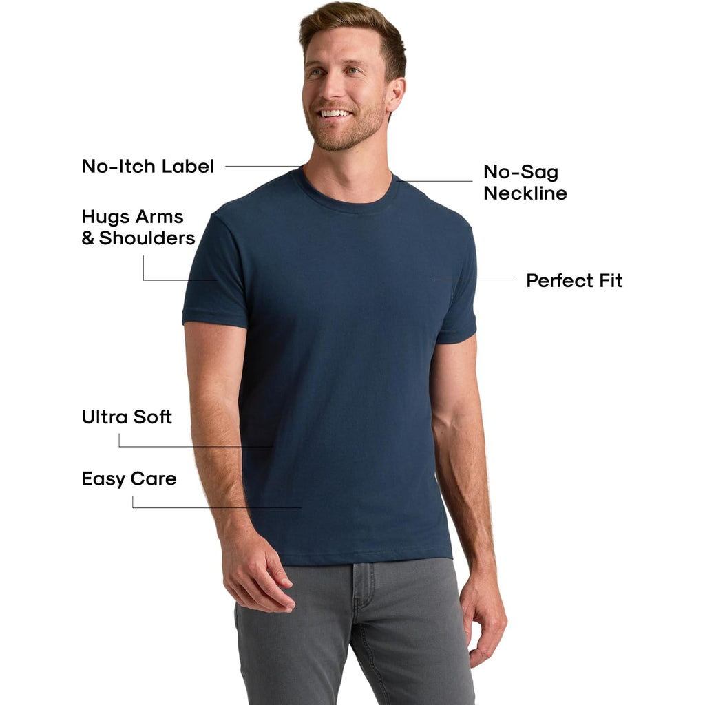 True Classic Mens T-Shirts – Short Sleeve Crew Neck T Shirts For Man, Cotton Blend Plain Novelty Men'S T-Shirts