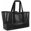 Large Mesh Beach Bag, Waterproof Bottom Tote, Structured Design Waterproof Pocket, Sandproof Pool Bag For Cruise Gym