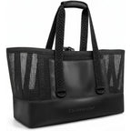 Large Mesh Beach Bag, Waterproof Bottom Tote, Structured Design Waterproof Pocket, Sandproof Pool Bag For Cruise Gym