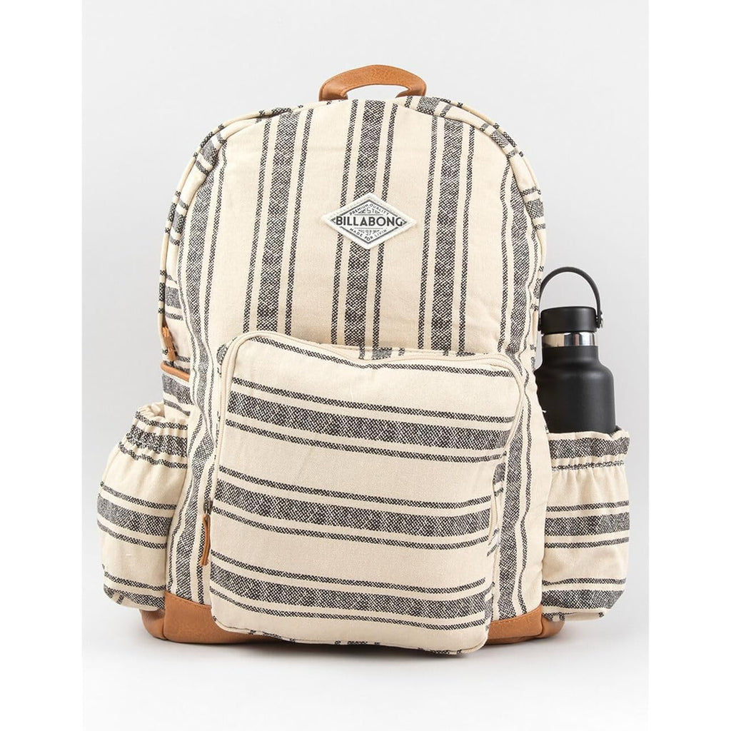Billabong Womens Home Abroad Backpack, Black & White