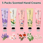 Hand Cream Vegan Friendly,5 x 30ml, Pack of 5,for Dry Cracked Hands,Daily Moisturising hand Lotion gift set,Mothers Day gifts for women