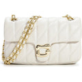 Quilted Crossbody Purse For Women Trendy - Ladies Shoulder Bag Leather Satchel Handbag Designer Evening Clutch