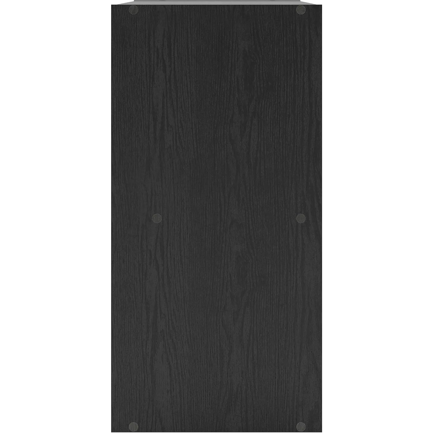 Homes: Inside + Out Apexa 4-Cube Storage Organizer Shelves, Stackable Wood Bookcase Fits Cubby Bins For Organization, Dorm Teen Room Decor & Home Office, Black