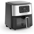 Cuisinart Air Fryer, 6-Quart Basket Large Fryer with 5 Cooking Functions to Roast, Bake, Broil, Air Fry and Keep Warm, 5 Airfryer Presets, Dishwasher-Safe Parts, AIR-200NAS, Stainless Steel & Black