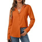Hearain Women'S Button Down Shirts Long Sleeve Basic Classic Soft Shirt Collared Fashion Dressy Casual Blouses