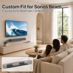 Notiela Soundbar Mount For Sonos Beam Wall Mount Black - Heavy Duty Wall Bracket Mount For Sonos Beam Gen 1 & Gen 2 Mounting Bracket For Space Saving
