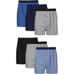 Hanes Mens Underwear Boxers Pack, Cool And Breathable Cotton Underwear, Exposed And Comfortflex Waistbands, Multi-Pack