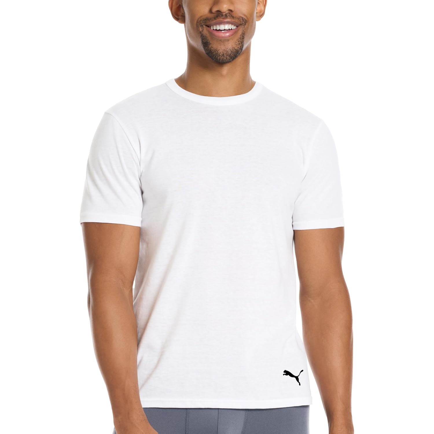 Puma Men'S 4 Pack Cotton Crewneck Short Sleeve T-Shirt