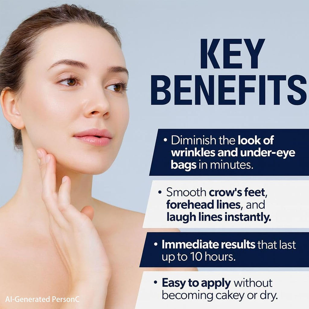 Instant Firming Eye Serum|Anti-Aging Formula For Under Bags And Wrinkles, Under Eye Cream-10Ml, Wrinkle Filler, Visibly Improves For Bags Dark Circles Treatment For Puffines