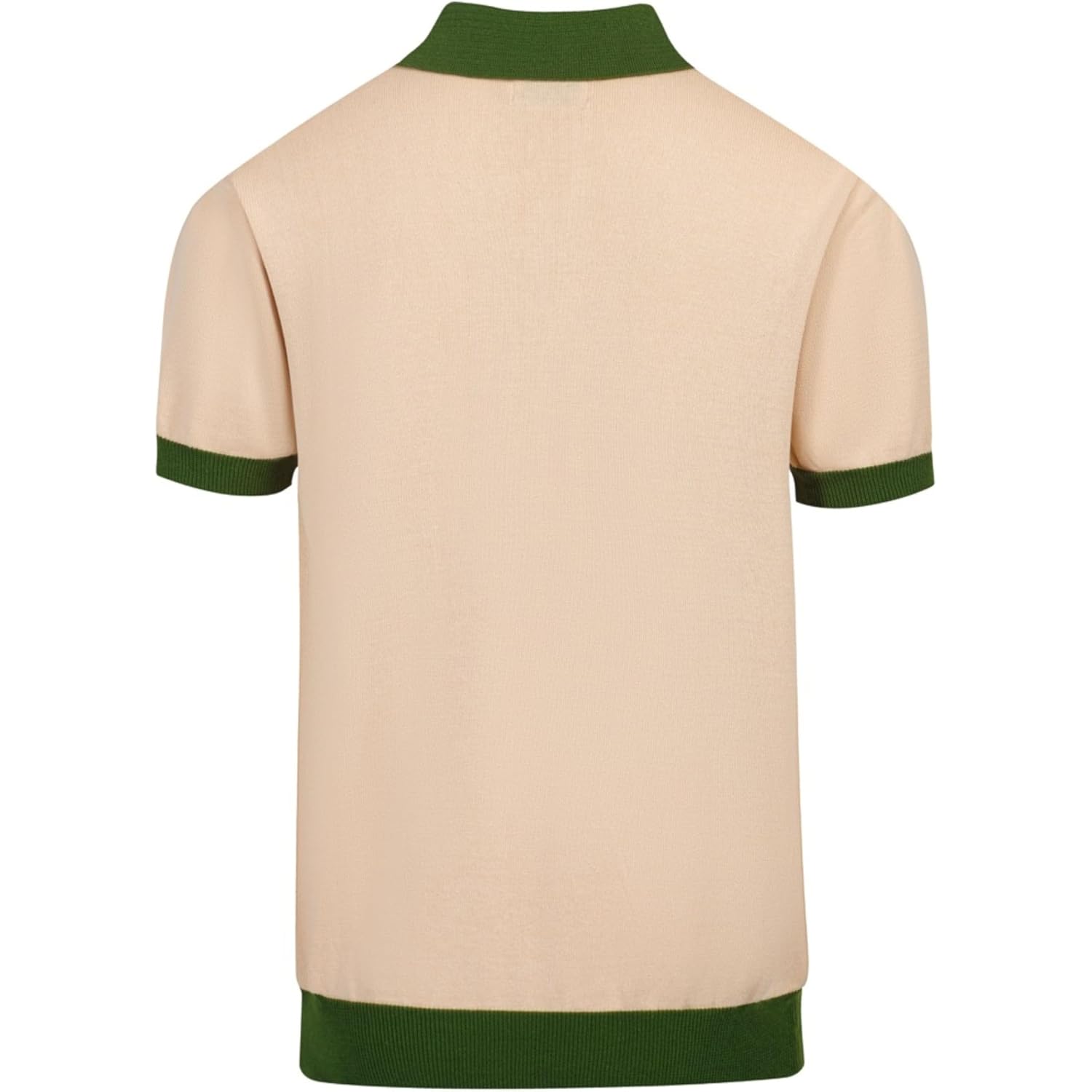 Oxknit Mens Knit Polo Shirts 1960S Mod Style Vintage Short Sleeve Shirt With Geometrical Design