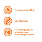 Amazon Basics Soft & Sleek Anti-Frizz Conditioner For Dry Or Damaged Hair With Argan Oil & Silk Proteins, 28 Fluid Ounce