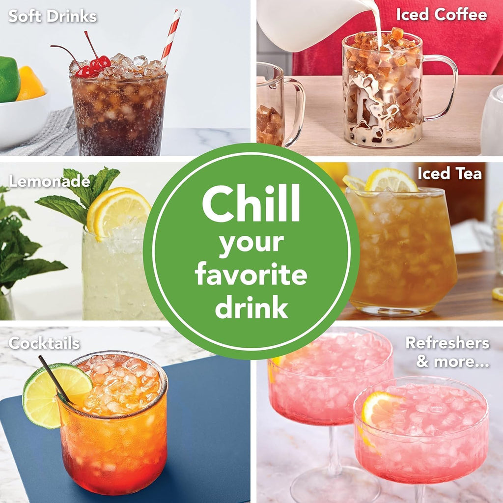 Tovolo Mini Ice Squeeze & Release Cylinder, 2-Pack, Mini-Ice Cube Makers