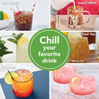 Tovolo Mini Ice Squeeze & Release Cylinder, 2-Pack, Mini-Ice Cube Makers