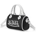 Von Dutch Core Hanna Bag | 6.5” Vegan Leather Mini Crossbody With Logo Hardware, Top Handles & Branded Interior Pouch