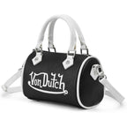 Von Dutch Core Hanna Bag | 6.5” Vegan Leather Mini Crossbody With Logo Hardware, Top Handles & Branded Interior Pouch