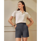 EverGoing Women's Wide Leg Shorts High Waisted 4'' / 5''Casual Comfy Shorts with Pockets for Yoga Workout Lounge